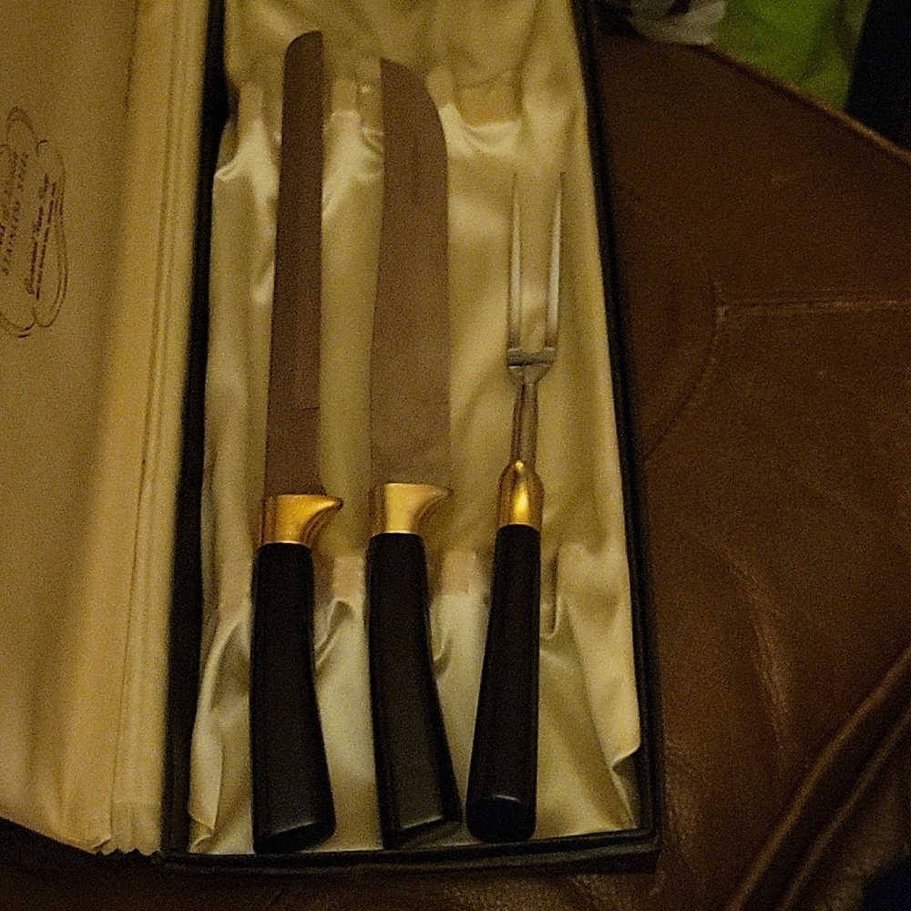VTG Peeredge Regent Sheffield Cutlery Carving Set of 3 - 2 knives & 1 fork